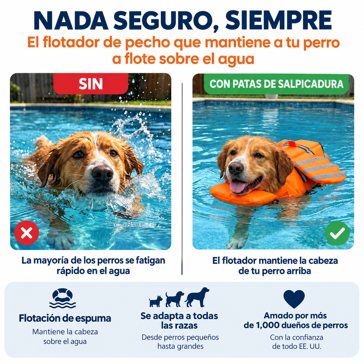 PawliSplash™ Life Vest with Chin Flotation